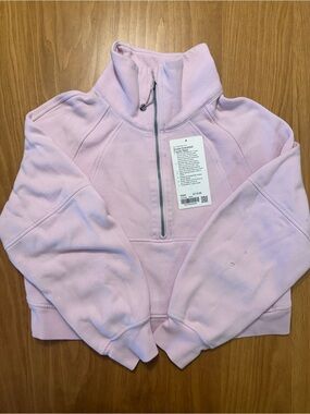 lululemon athletica Light Pink Half-Zip Fleece Pullover